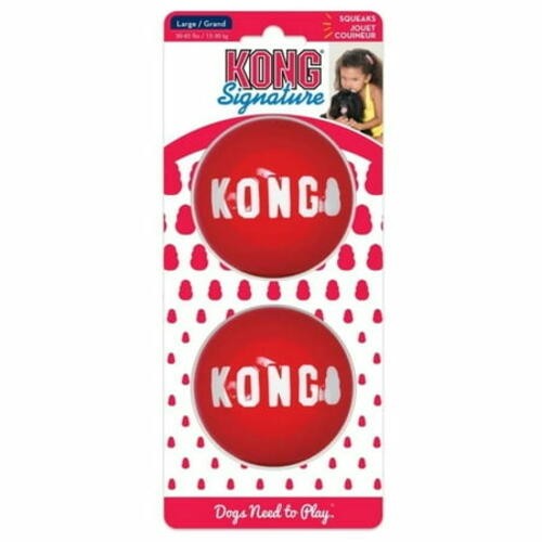 Kong signature balls 2pk - balls, l