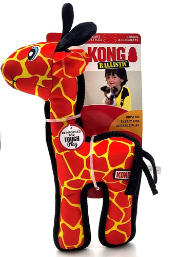 Kong ballistic giraffe dog toy - ballistic,