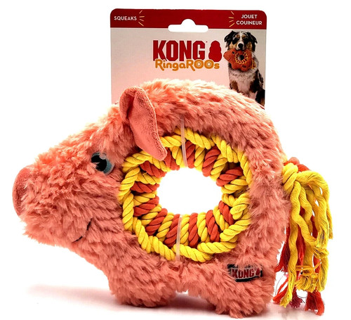 Kong ringaroos pig plush - pig,